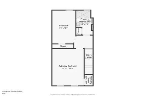 Floorplan - 6 E Blake Ave, Columbus, OH 43202 photo 2 of 3