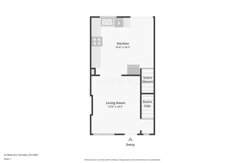 Floorplan - 6 E Blake Ave, Columbus, OH 43202 photo 1 of 3