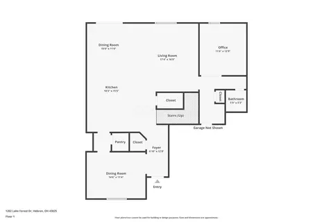 Floorplan - 1202 Lake Forest Dr, Hebron, OH 43025 photo 1 of 3