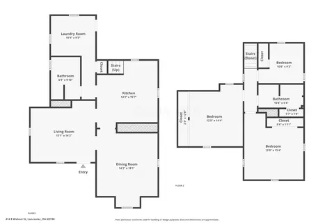 Floorplan - 414 E Walnut St, Lancaster, OH 43130 photo 1 of 1