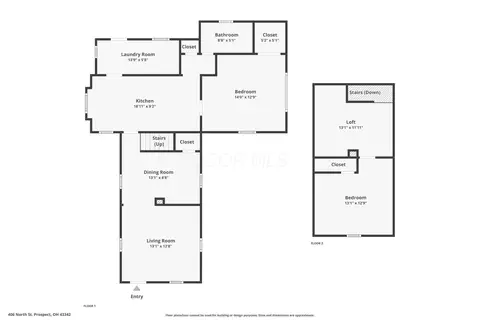 Floorplan - 406 North St, Prospect, OH 43342 photo 4 of 5