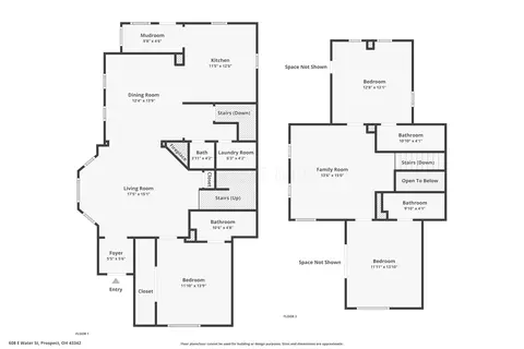 Floorplan - 608 E Water St, Prospect, OH 43342 photo 1 of 1