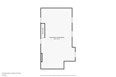 Floorplan - 184 E Maynard Ave, Columbus, OH 43202 photo 3 of 6