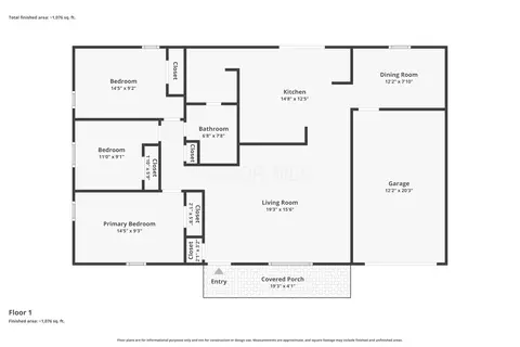 Floorplan - 3138 Glouster St, Springfield, OH 45503 photo 1 of 2