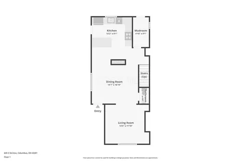 Floorplan - 645 E 3rd Ave, Columbus, OH 43201 photo 1 of 3