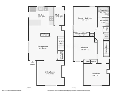Floorplan - 645 E 3rd Ave, Columbus, OH 43201 photo 3 of 3