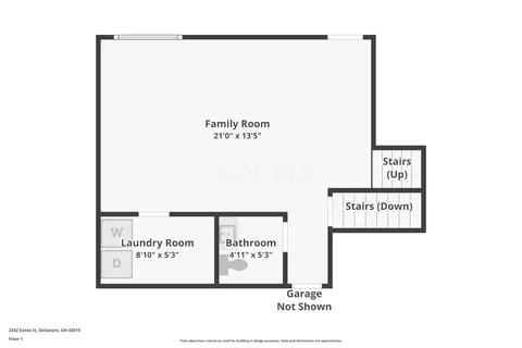 Floorplan - 2242 Dates St, Delaware, OH 43015 photo 3 of 5