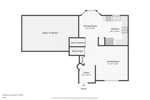 Floorplan - 2242 Dates St, Delaware, OH 43015 photo 4 of 5