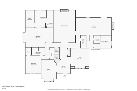 Floorplan - 7207 Coonpath Rd NW, Carroll, OH 43112 photo 1 of 4