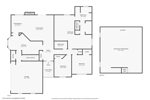 Floorplan - 5510 Taywell Ct, Springfield, OH 45503 photo 2 of 2