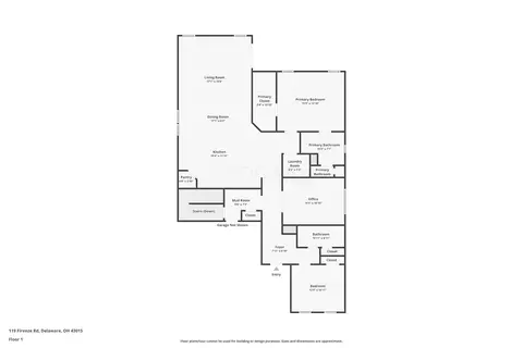 Floorplan - 119 Firenze Rd, Delaware, OH 43015 photo 1 of 2
