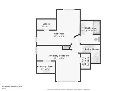 Floorplan - 651 Haven Ave, Hamilton, OH 45013 photo 2 of 4