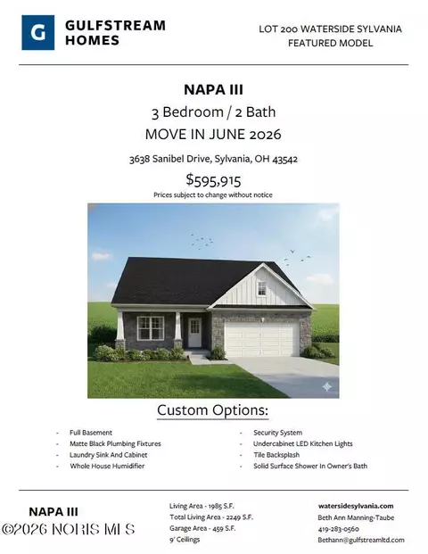 3638 Sanibel Dr, Sylvania, OH 43560