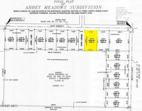 640 W Brown Rd #LOT 9, Montpelier, OH 43543