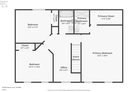 Floorplan - 932 Glenview Dr, Huron, OH 44839 photo 2 of 3