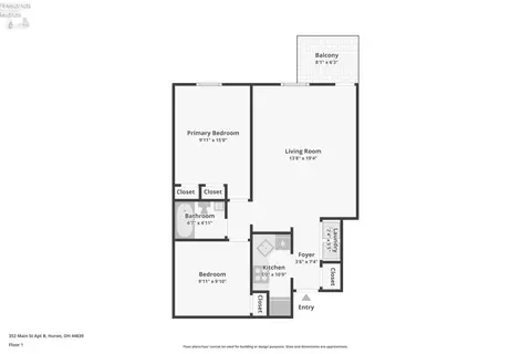 Floorplan - 352 Main St #B, Huron, OH 44839 photo 1 of 1