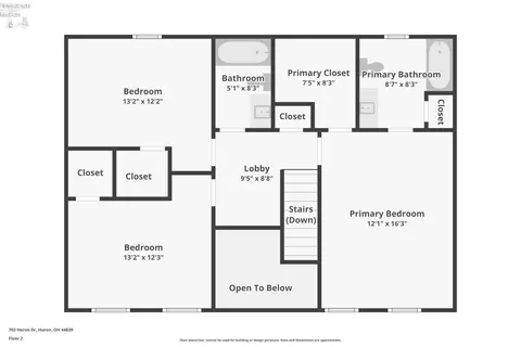 Floorplan - 702 Heron Dr, Huron, OH 44839 photo 2 of 3