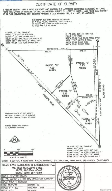 Parcel B Peters Road, Columbiaville, MI 48421