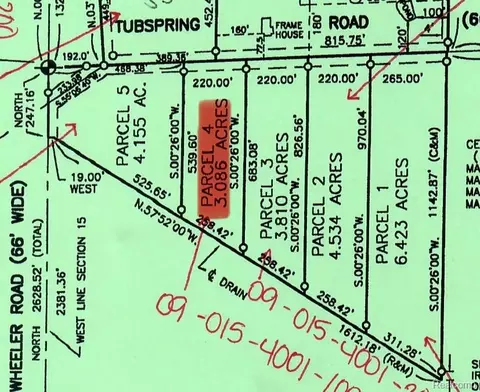 Parcel 4 Tubspring Road, Berlin, MI 48002