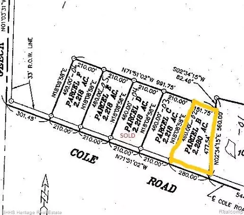 lot E B Cole Rd E Cole Rd, Burns, MI 48414