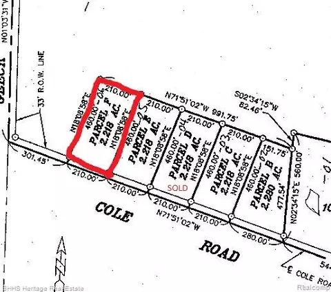 lot E F Cole Rd E Cole Rd, Burns, MI 48414