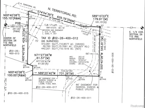 3636 N Territorial Rd E, Northfield, MI 48105