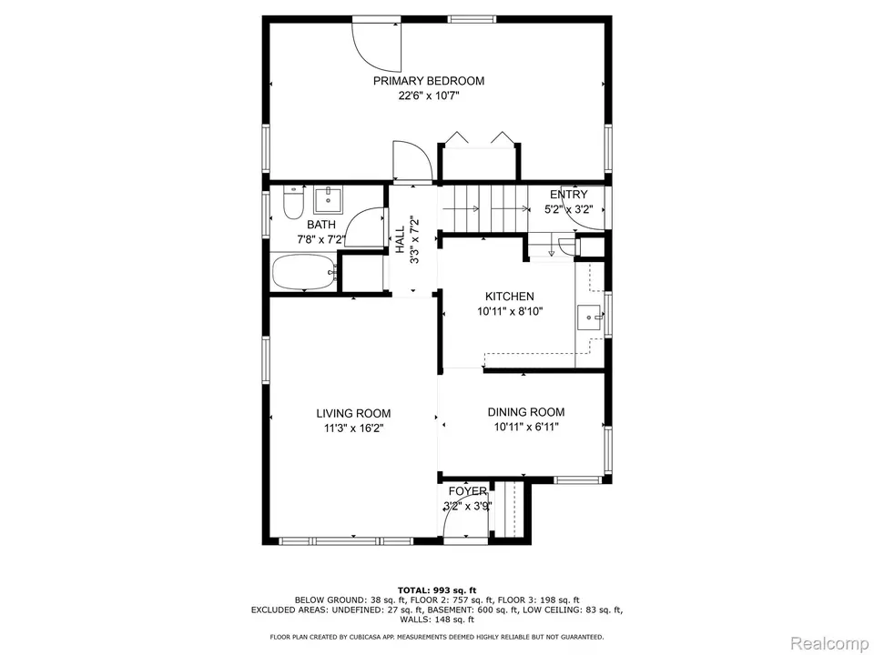 Floorplan - 14966 Prevost St, Detroit, MI 48227 photo 3 of 8