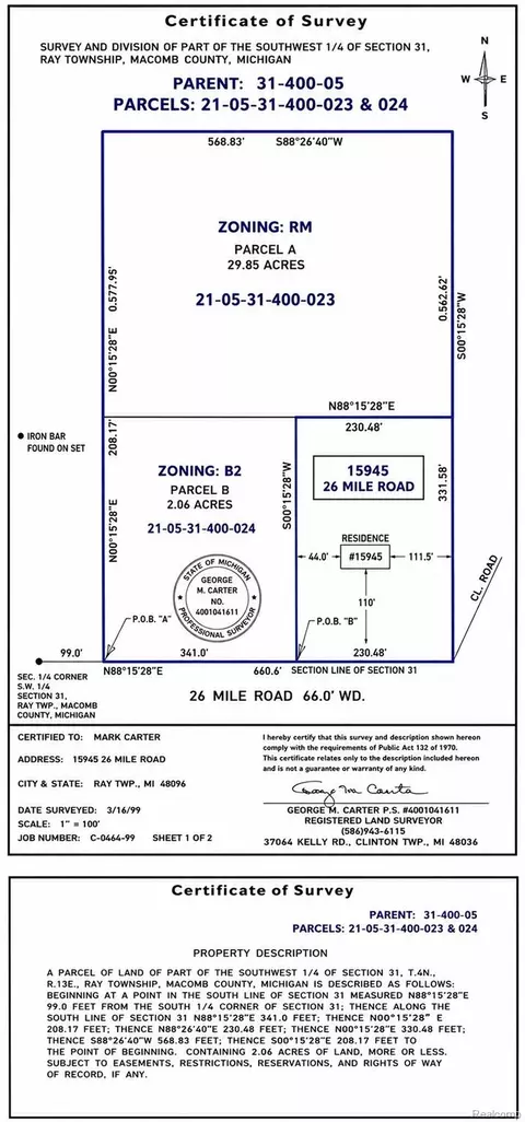 000 26 Mile Rd, Ray, MI 48096