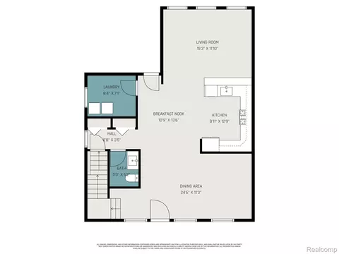 Floorplan - 1566 E George Ave, Hazel Park, MI 48030 photo 1 of 3
