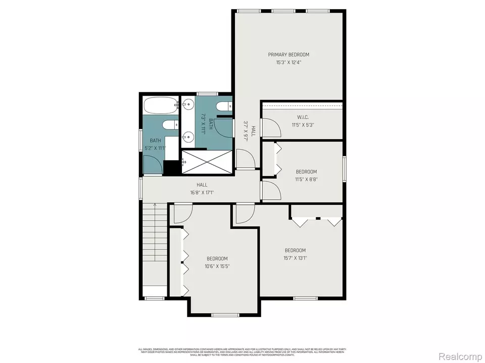 Floorplan - 1566 E George Ave, Hazel Park, MI 48030 photo 2 of 3