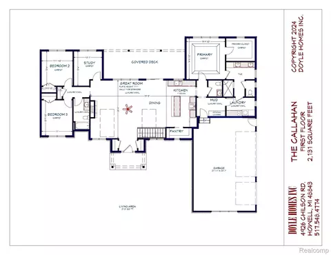 Floorplan - 7877 Donegal Ct, Tyrone, MI 48430 photo 1 of 1