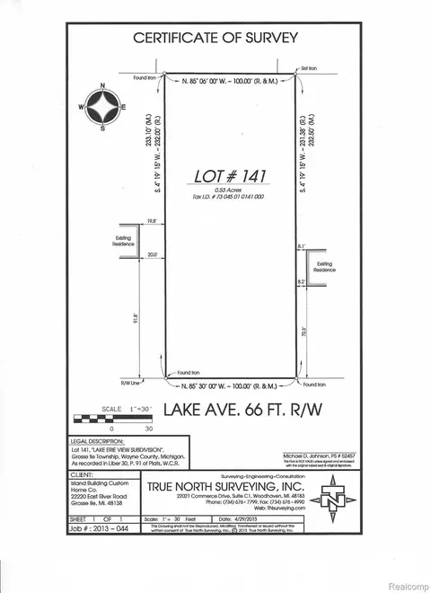 Vacant Lake Road, Grosse Ile, MI 48138