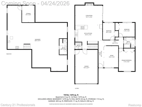Floorplan - 16129 Cambell Dr, Macomb, MI 48044 photo 1 of 6