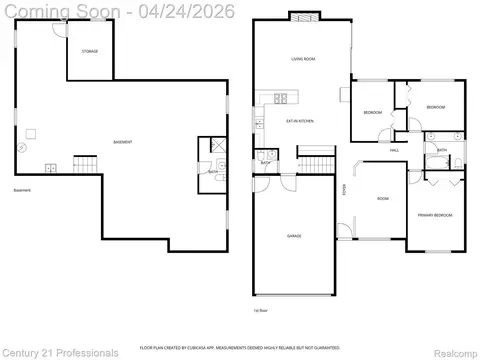 Floorplan - 16129 Cambell Dr, Macomb, MI 48044 photo 2 of 6