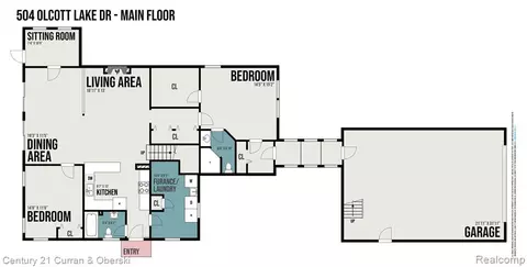Floorplan - 504 Olcott Lake Dr, Jackson, MI 49201 photo 1 of 2