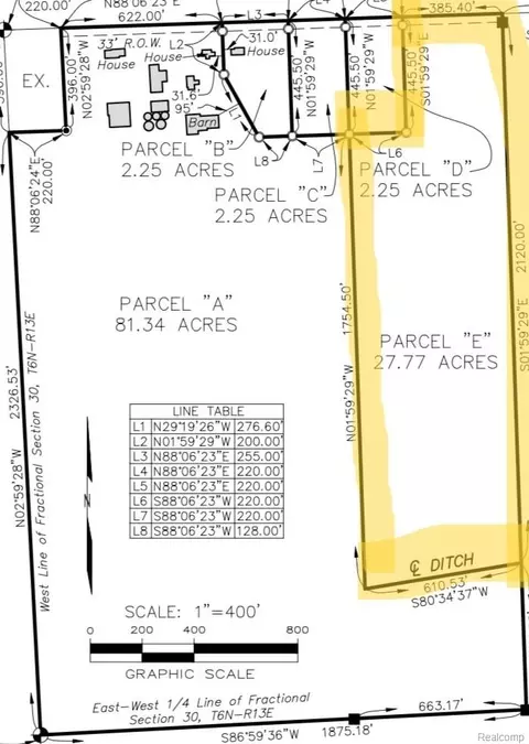 0 Parcel E Almont Rd, Berlin, MI 48002