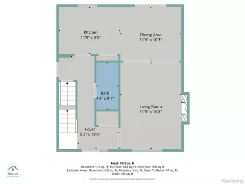 Floorplan - 30179 Kim Lane 5, Romulus, MI 48174 photo 2 of 4
