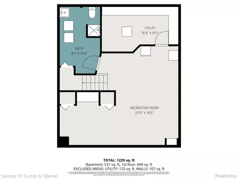 Floorplan - 7921 Jackson St, Taylor, MI 48180 photo 2 of 2