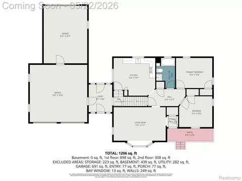 Floorplan - 1093 W Maple Ave, Mundy, MI 48507 photo 1 of 1