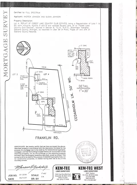 3170 Franklin Rd, Bloomfield Hills, MI 48302