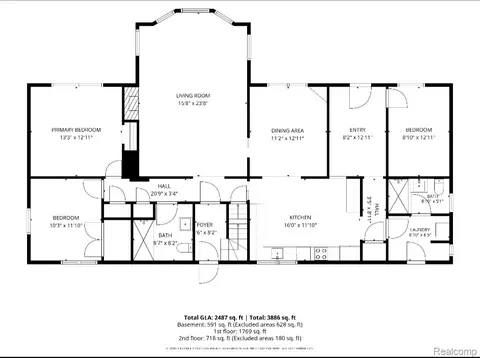 Floorplan - 3224 Circle Dr, Flint, MI 48507 photo 2 of 3
