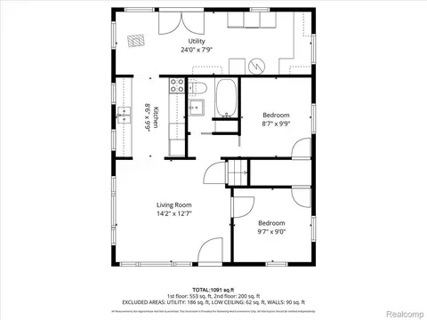 Floorplan - 10090 Sterling St, Romulus, MI 48174 photo 1 of 1