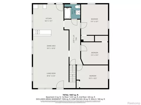 Floorplan - 1123 E 1st St, Monroe, MI 48161 photo 1 of 3