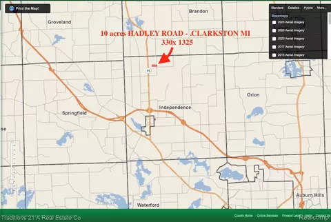 Vacant Hadley Road, Independence, MI 48348