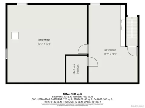 Floorplan - 611 S Main St, Davison, MI 48423 photo 2 of 2