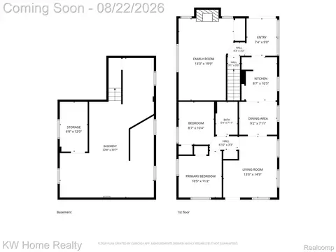 Floorplan - 3616 Williams St, Dearborn, MI 48124 photo 2 of 2