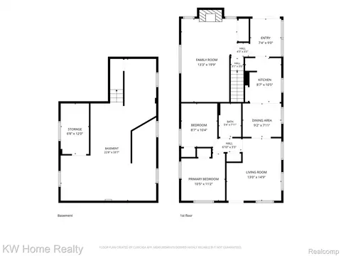 Floorplan - 3616 Williams St, Dearborn, MI 48124 photo 2 of 2