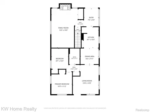 Floorplan - 3616 Williams St, Dearborn, MI 48124 photo 1 of 2