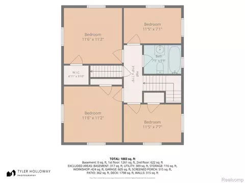 Floorplan - 4860 Bluebush Rd, Monroe, MI 48162 photo 5 of 6