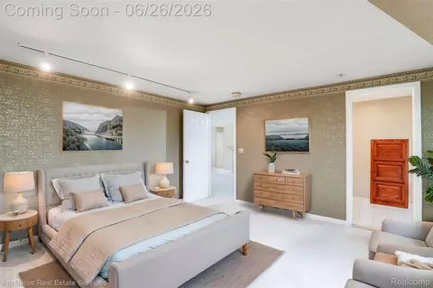 Bedroom - 764 Harcourt Rd, Grosse Pointe Park, MI 48230 photo 5 of 6